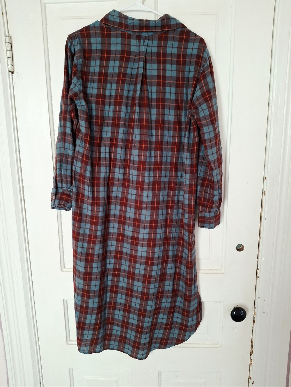 Natural Life Plaid Flannel XS Boho Winter Southwestern Country Aesthetic Dress - Picture 3 of 5